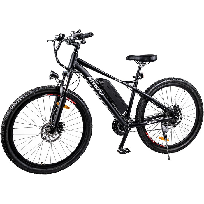 Велосипед MYATU E-Mountain 27,5 250W 48V Shimano 21-шв, чорний