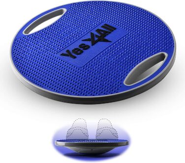 З ручкою та нековзною поверхнею Wobble Board Balance Board Ø 40 см - Ø 41 см, більш барвиста для вашої стабільності та тренування всього тіла Koban Blue - пластикова дошка для хитання преміум класу 41,5 см, 4All Balance Board inc, Wobble Board Sport