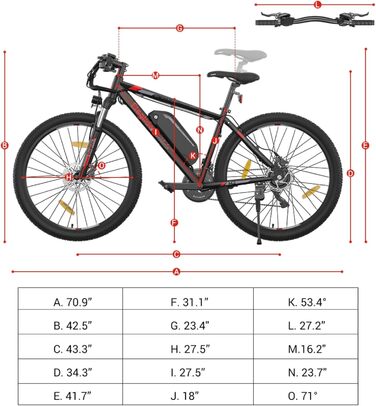 Електровелосипед Eleglide M2, 27,5/29', гідравлічні гальма, 36V 15Ah, 125 км