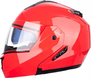 Мотошолом Full-Face інтегральний Flip-up з сертифікатом ECE, розмір XL, рожевий
