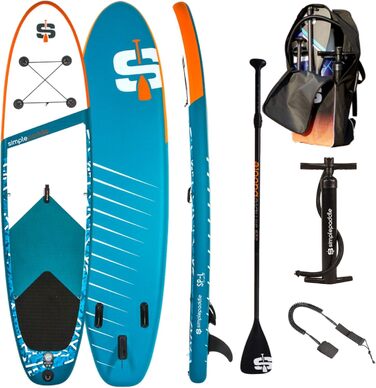 Надувна SUP-дошка SIMPLE PADDLE L 11' (335x81x15 см) комплект: весло, лиш, подвійна помпа, сумка