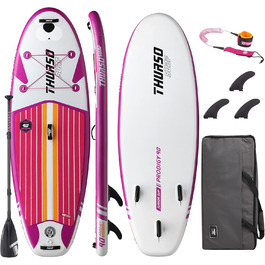 Дитяча надувна SUP-дошка THURSO SURF Wunderkind 228x76x10 см, двошарова, карбонове весло, 3 знімні плавці, шнурок, рюкзак для води