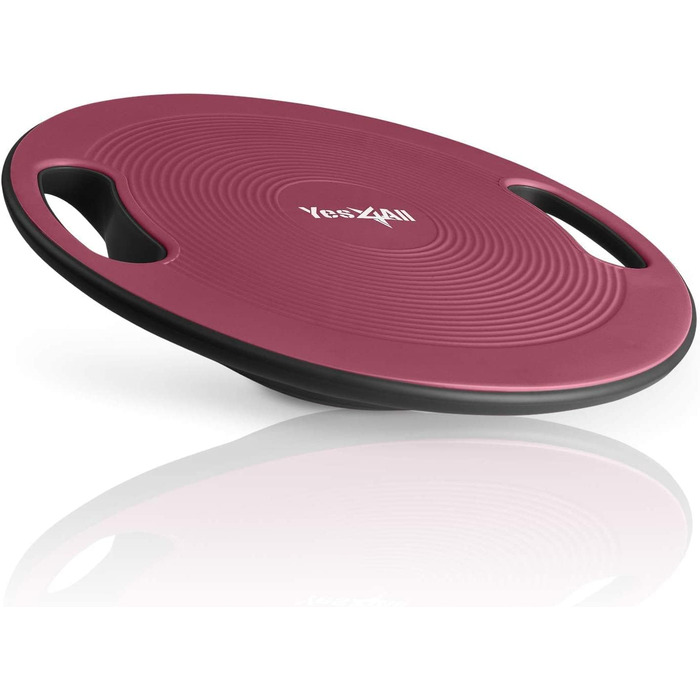 З ручкою та нековзною поверхнею Wobble Board Balance Board Ø 40 см - Ø 41 см, більш барвистий для вашої стабільності та тренування всього тіла (Sugar Plum - Стандарт 40 см, пластикова дошка для погойдування), 4All Balance Board inc, Wobble Board Sport