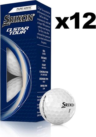 М'ячі для гольфу Srixon Q-Star Tour 5 2024 м'яке відчуття (12 шт.)