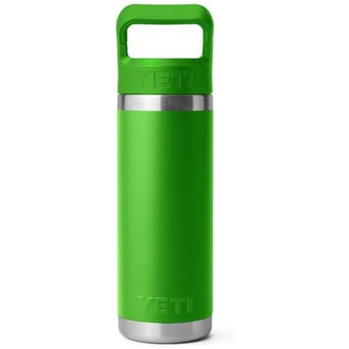 Термобутилка YETI Rambler C з трубочкою, вакуумна, нержавіюча сталь, 532 мл, зелена