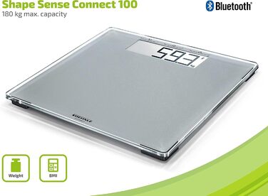 Ваги Soehnle Style Sense Connect 100, Bluetooth, додаток, LCD, до 180 кг