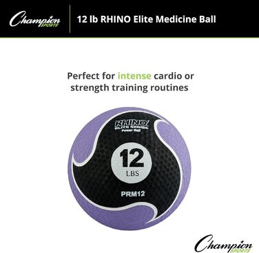 Медбол Champion Sports Rhino Elite 5,4 кг, фіолетовий