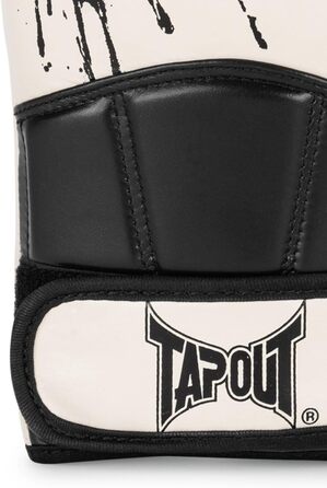 Боксерські рукавички Tapout Шкіряні Bandini Ecru/Black 12 унцій