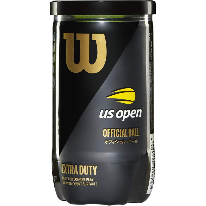 Тенісний м'яч Wilson WRT1000J US Open Extra Duty, підвищений тиск, 2 шт., для змагань