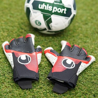 Рукавички Uhlsport Powerline Supergrip Hn (р. 9, чорн/черв/білі)