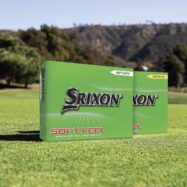 М'ячі для гольфу Srixon Soft Feel13 коротка відстань, низька компресія, 12 шт.