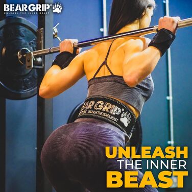 Пояс важкої атлетики BEAR GRIP Power Belt Elite XS, сірий