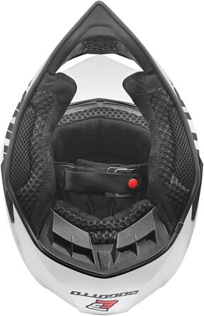 Шолом для мотокросу Bogotto V321 Solid, захисний, матовий чорний