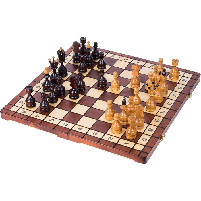Дерев'яні шахи Square Kanzler Lux 50x50 см з фігурами