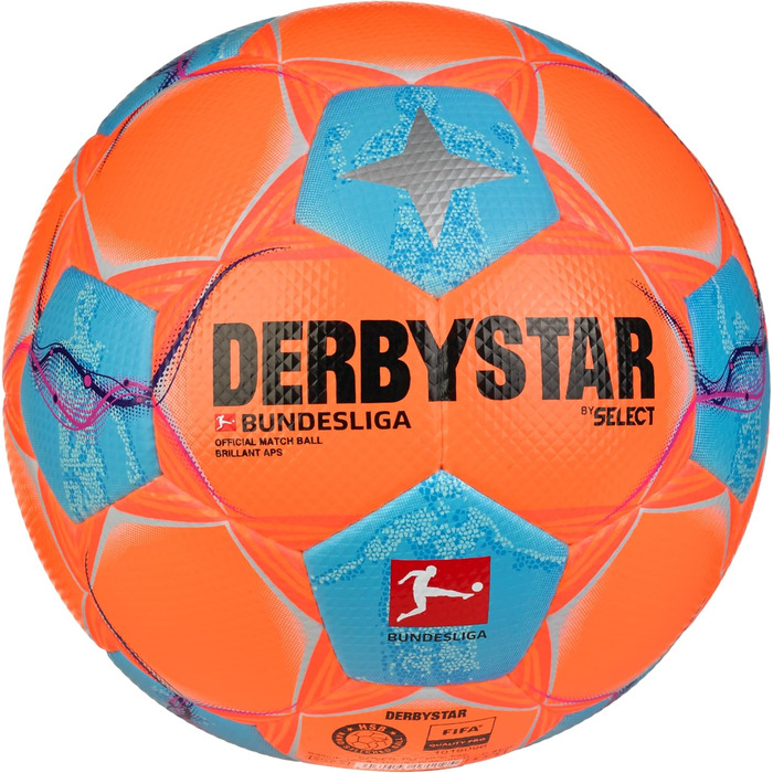 Футбольний м'яч Derbystar Bundesliga Brillant APS High Visible, підвищена видимість, офіційний матчевий м'яч