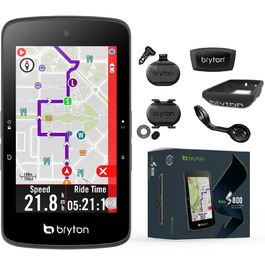 Велокомп'ютер Bryton Rider S500 GPS, 24 год, сенсор, навігація