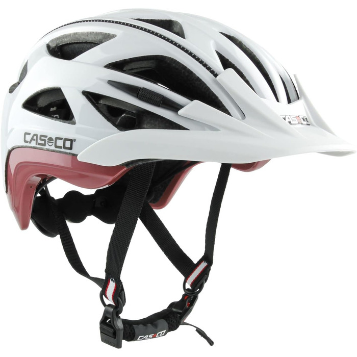 Велосипедний шолом Casco Active 2 для дорослих, розмір S (52-56 см), білий з рожевим, преміум якість
