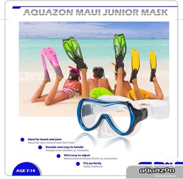 Окуляри AQUAZON Maui - Clear Look, силікон, 7-12 років