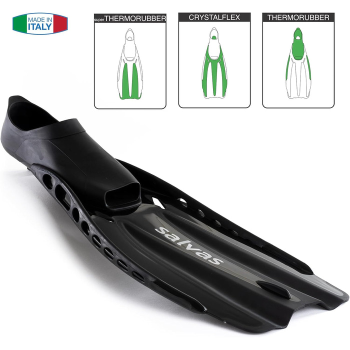 Ласти Salvas Advance Diver Long Fin adult 36-47 (чорні)