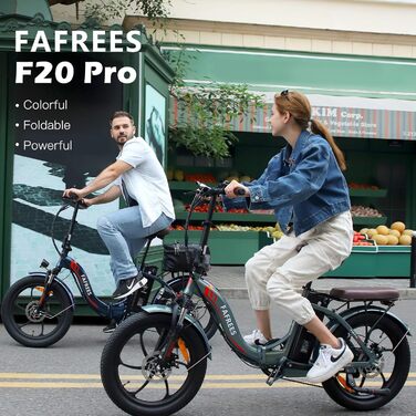 Велосипед Fafrees E-Bike F20 Pro, 25 км/год, 36 В 18 Ач, 250 Вт, 7 швидкостей