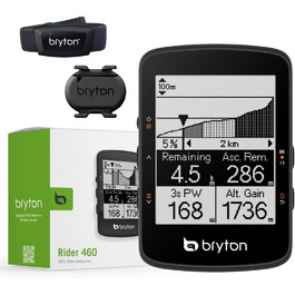 Велокомп'ютер Bryton Rider 460 GPS, 32 год, Bluetooth, ANT, для електровелосипеда