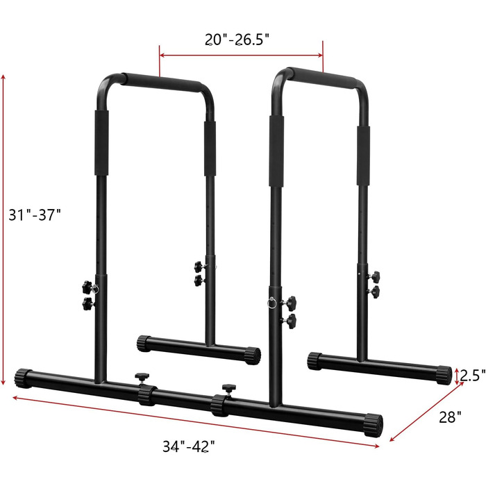 Станція FUNJEPE Dip Bars турніки, стійки для віджимань