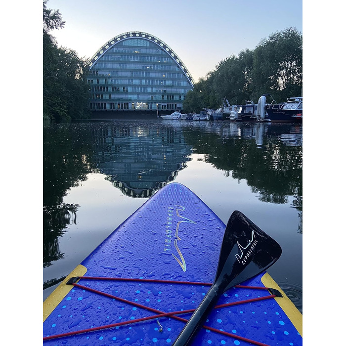 Надувна SUP-дошка для плавання Ocean Blue & Yellow 335x81x15 см