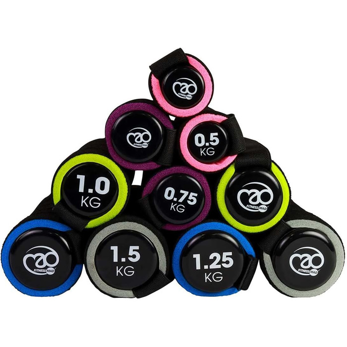 Гантелі Fitness Mad Pro 0,5 кг рожеві – для фітнесу, неопрен