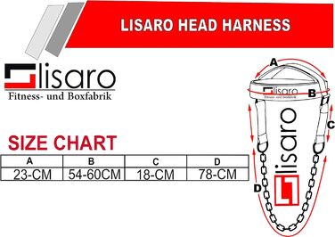 Шкіряний тренажер для голови та шиї Lisaro з ланцюжком Колір чорний