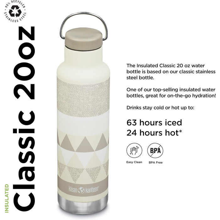 Пляшка для води Klean Kanteen Classic VI (592 мл, Salinen)