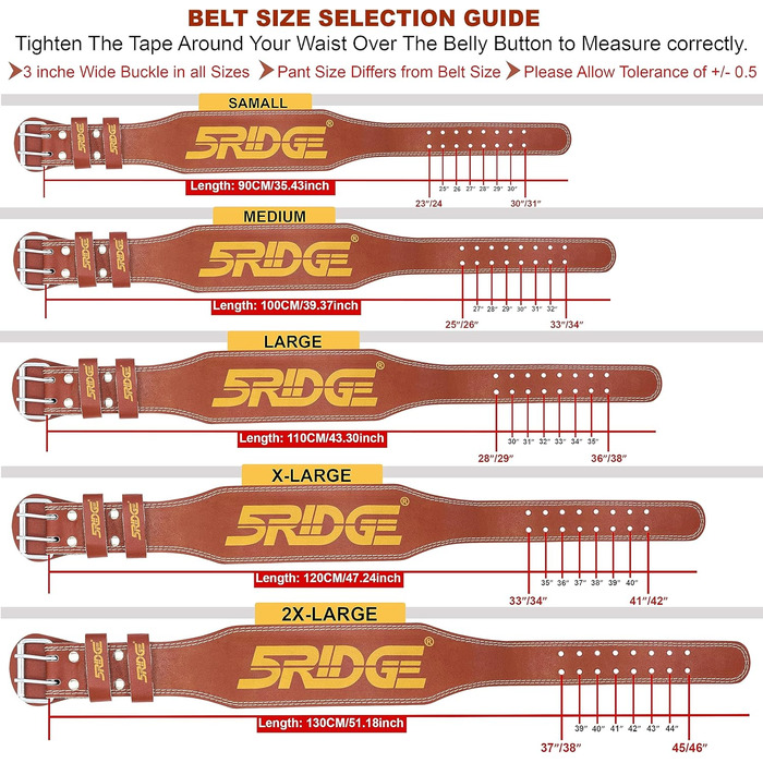 Пояс для важкої атлетики Gym Fitness, шкіряний ремінь для підйому, м'яка підтримка попереку, регульовані отвори, пауерліфтинг Бодібілдинг Станова тяга Присідання Тренування, Чоловічий пояс для силових тренувань (L, коричневий)