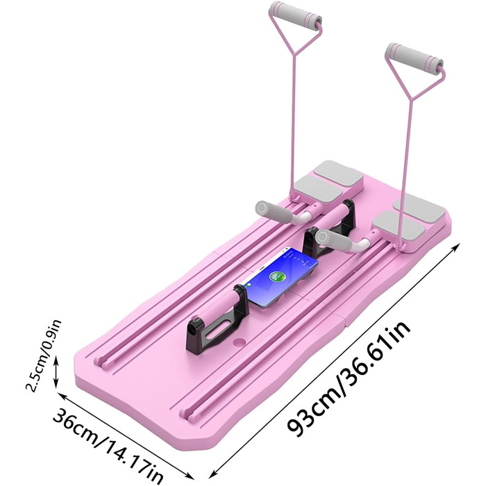Тренажер для пілатесу YYQSW, багатофункціональна дошка для тренажера для преса, ролик для автоматичного відскоку, складна дошка для вправ, домашній пілатес, портативний тренажерний зал для домашніх тренувань