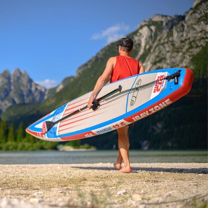 ДЖБАЙ. Надувне весло Zone Rush CJ Racing SUP Stand Up з аксесуарами 380x715 см - 12'6''x28''x6''