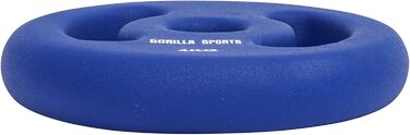 Неопренові вагові пластини GORILLA SPORTS - Набір з 2, 2x1 кг, 2x2 кг, 2x3 кг, 2x4 кг, 2x5 кг, діаметр отвору 30/31 мм, з ручками, чавунні вагові пластини, набір вагових пластин 8 кг (2x4 кг)