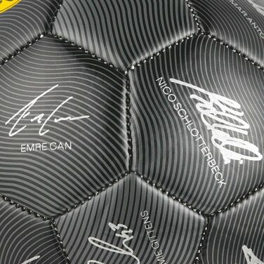 Футбольний м'яч Borussia Dortmund BVB 2024/25 з автографами, жовтий, розмір 5