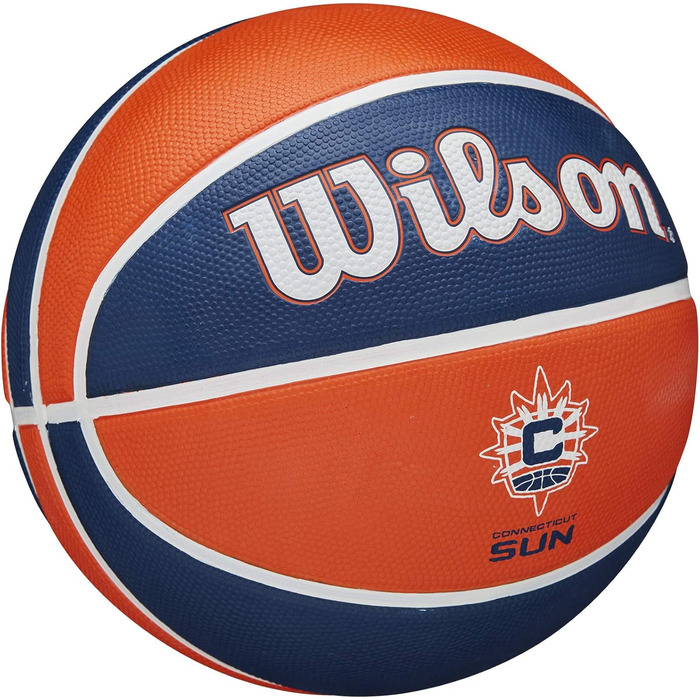 Баскетбольні м'ячі WILSON WNBA Team Tribute - офіційний продукт для жінок, розмір 15,2-72,4 см (Connecticut Sun)