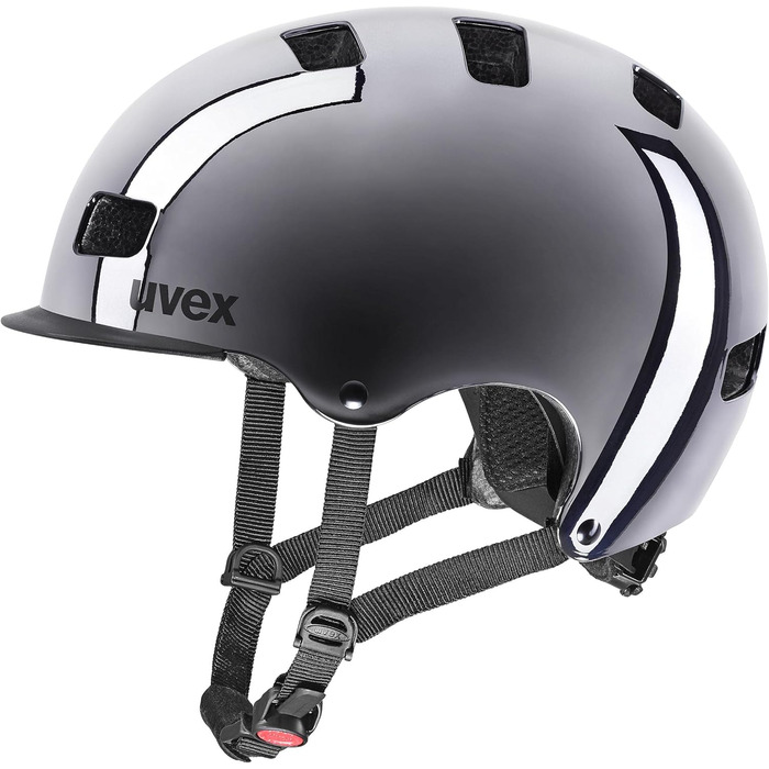 Велошолом Uvex HLMT 5 Bike Pro Chrome для міста, унісекс, з індивідуальним регулюванням та покращеною вентиляцією