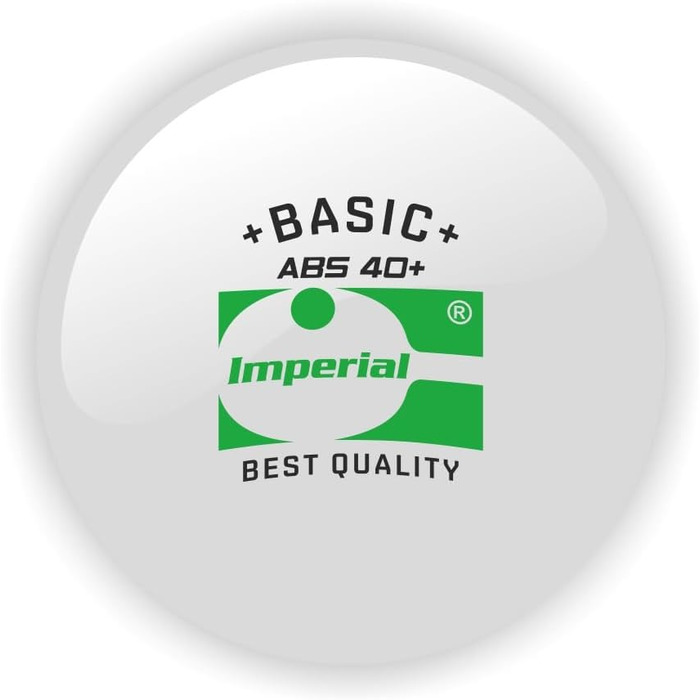 М'яч для настільного тенісу Imperial ABS Basic 40 Білий Тренувальний