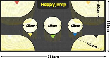 Сітка для воріт Happy Jump Soccer для дітей, тренування точності