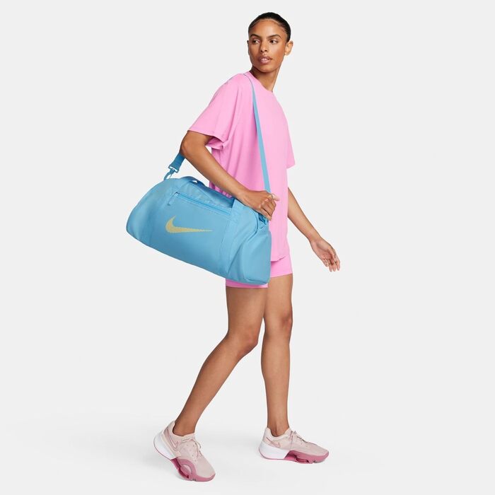 Жіноча клубна сумка Nike Nk Gym Club Bag - SP23, Aquarius Blue/LT Laser Orange, DR6974-407, MISC