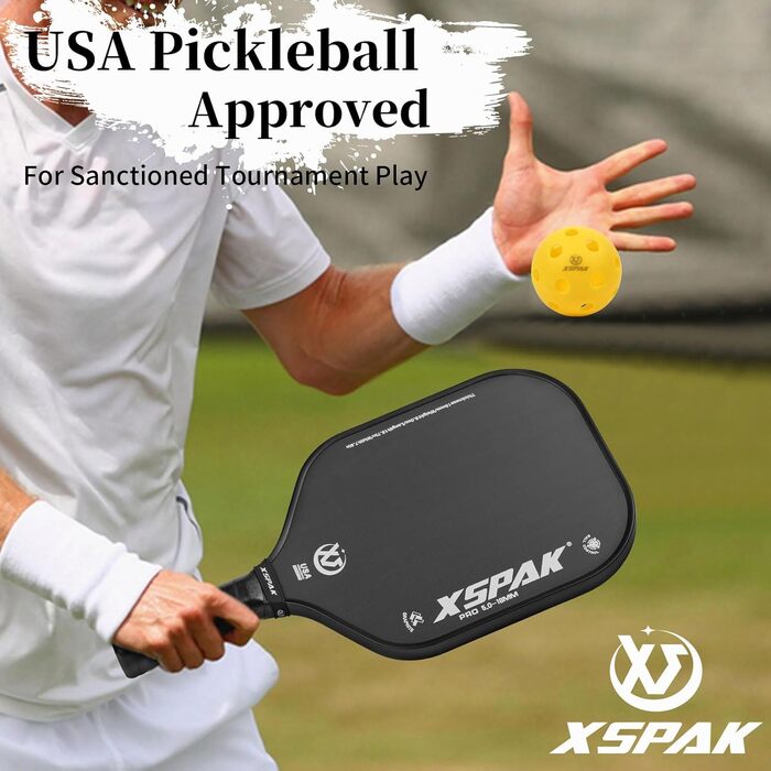 Ракетка для піклболу  XSPAK Pickleball Paddle - Tournament Edition - Вуглецеве волокно