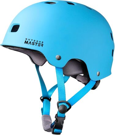 Шолом OutdoorMaster для скейтборду, велосипеда та роликів, вентиляція, два змінних внутрішніх вкладиші, для дітей, підлітків і дорослих