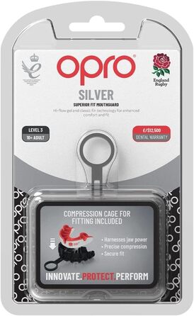 Маска OPRO Silver з чохлом для спорту, дорослих та дітей (10)