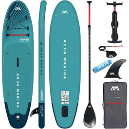 Надувна SUP-дошка Aqua Marina Vapor 315x79x15 см комплект 2021, весло, насос, рюкзак