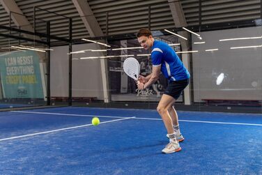 Ракетка VirtuFit Padel - Управління - Початківець/Просунутий - Біло/Чорна