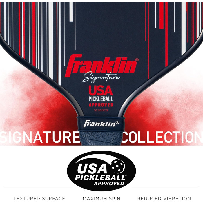 Ракетка для піклболу Franklin Sports Pro, MaxGrit, USAPA, сердечник 13 мм