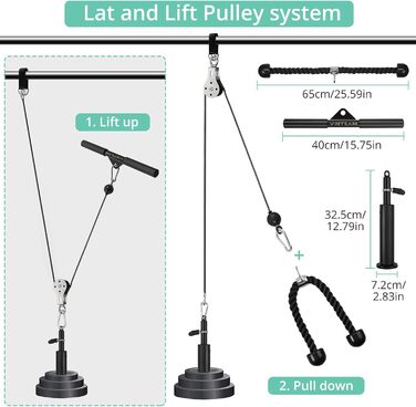 Система тросових шківів VINTEAM для LAT Pulldown & Lift, домашній зал