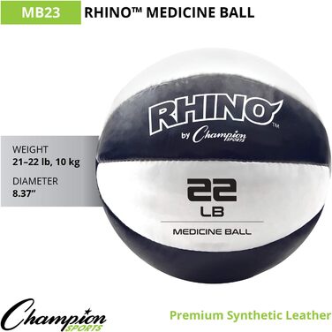 Медичний м'яч Champion Sports зі шкіри