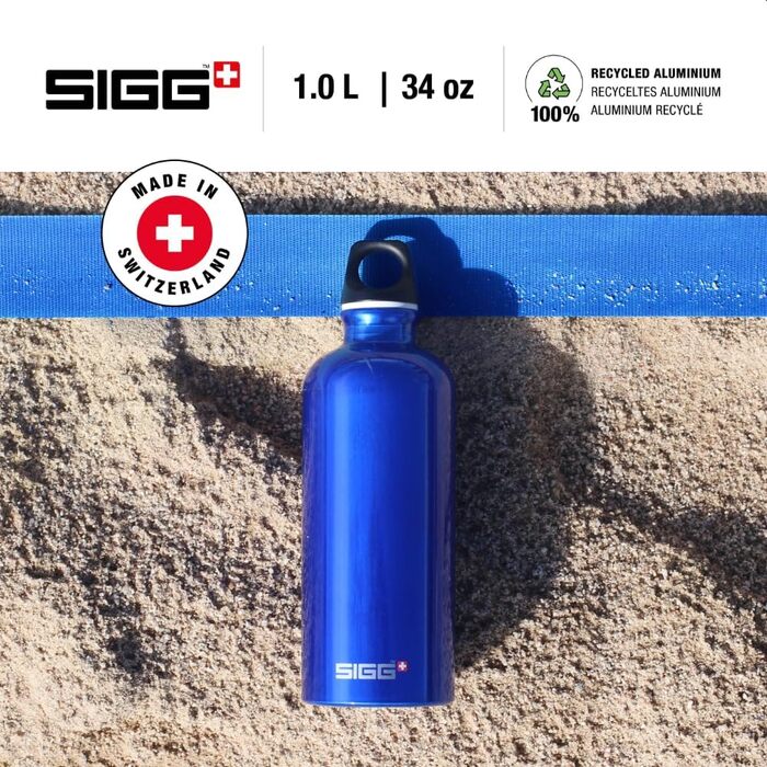 Пляшка SIGG Alu Traveller 1 л - нейтральна, герметична, без бісфенолу А