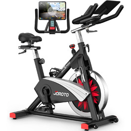 Велотренажер JOROTO X2 Ergometer і велотренажер JOROTO X2PRO Bluetooth, веловелосипед для внутрішнього руху Швидкісний велосипед з потужним магнітним гальмом і ремінним приводом - навантаження 150 кг X2PRO (підтримка Bluetooth)